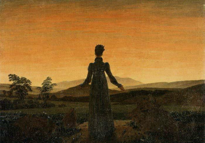 Caspar David Friedrich Woman before the Rising Sun